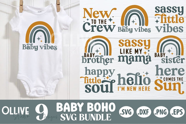 Baby Boho SVG Bundle | Baby SVG SVG Ollive Studio 