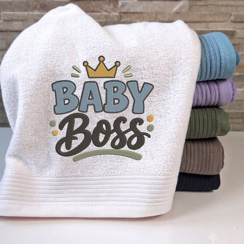 Baby Boss Crown Embroidery Design – Cute Little Boss Baby Quote Machine Embroidery File Embroidery/Applique DESIGNS PatternFeed8 