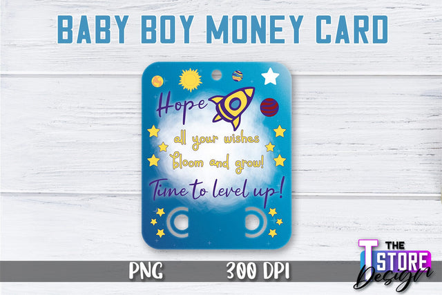 Baby Boy Money Card PNG Design | Boy Money Holder | Baby PNG Sublimation The T Store Design 