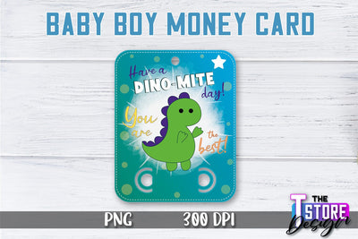 Baby Boy Money Card PNG Design | Boy Money Holder | Baby PNG Sublimation The T Store Design 