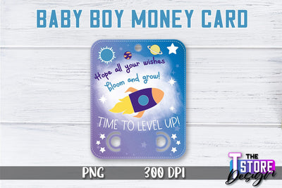 Baby Boy Money Card PNG Design | Boy Money Holder | Baby PNG Sublimation The T Store Design 