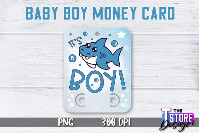 Baby Boy Money Card PNG Design | Boy Money Holder | Baby PNG Sublimation The T Store Design 