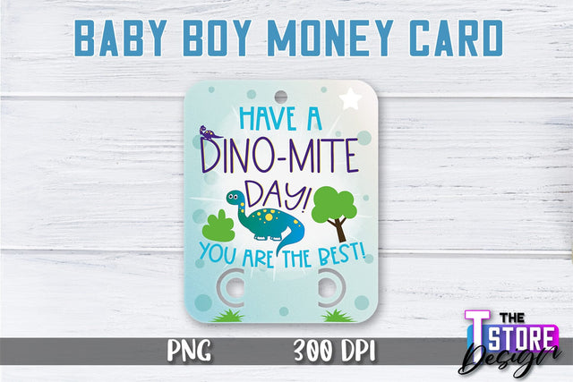Baby Boy Money Card PNG Design | Boy Money Holder | Baby PNG Sublimation The T Store Design 