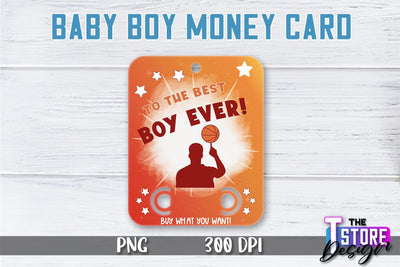 Baby Boy Money Card PNG Design | Boy Money Holder | Baby PNG Sublimation The T Store Design 
