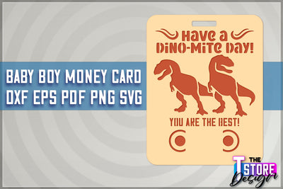 Baby Boy Money Card SVG | Baby Boy Money Holder | Happy Birthday Design SVG The T Store Design 