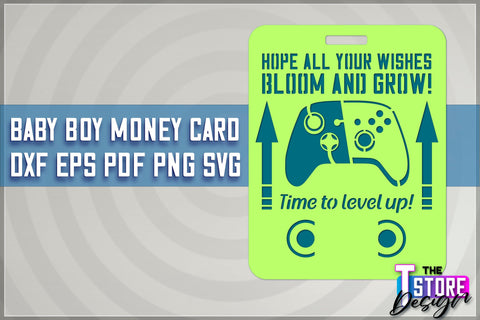 Baby Boy Money Card SVG | Baby Boy Money Holder | Happy Birthday Design SVG The T Store Design 