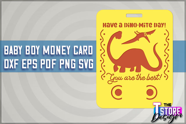 Baby Boy Money Card SVG | Baby Boy Money Holder | Happy Birthday Design SVG The T Store Design 