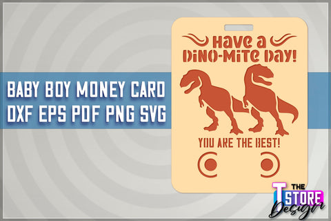 Baby Boy Money Card SVG | Baby Boy Money Holder | Happy Birthday Design SVG The T Store Design 