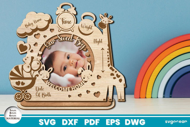 Baby Boy Photo Frame | Child Metrica SVG SvgOcean 