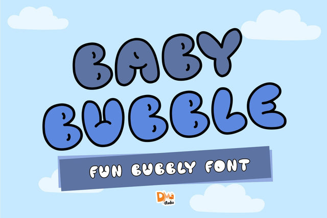 Baby Bubble Font Dm Letter Studio 