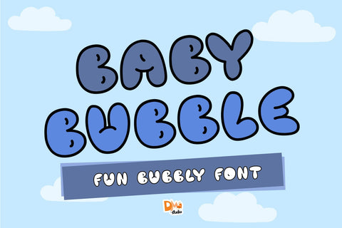 Baby Bubble Font Dm Letter Studio 