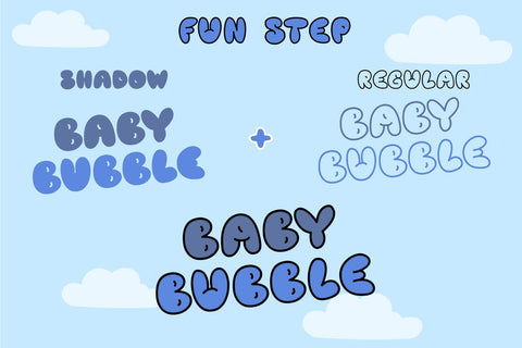 Baby Bubble Font Dm Letter Studio 