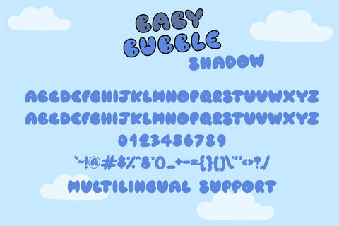 Baby Bubble Font Dm Letter Studio 