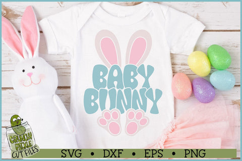 Baby Bunny Ears and Feet SVG File SVG Crunchy Pickle 