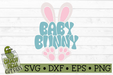 Baby Bunny Ears and Feet SVG File SVG Crunchy Pickle 