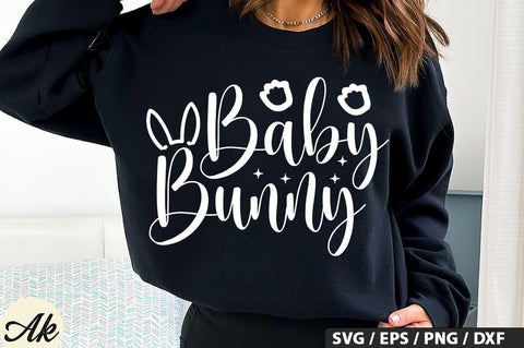 Baby Bunny SVG And Sticker PNG Design SVG akazaddesign 