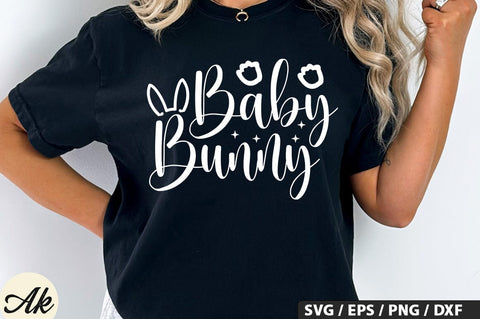 Baby Bunny SVG And Sticker PNG Design SVG akazaddesign 