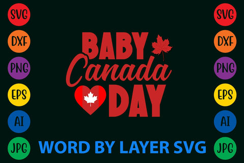 Baby Canada Day svg design SVG Rafiqul20606 