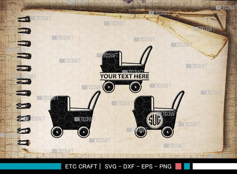 Baby Carriage SVG Bundle, Baby Carriage Silhouette, Pram Svg, Stroller Svg, Pramette Svg, Baby Buggy Svg, Baby Stroller Svg, Baby Carriage SVG ETC Craft 
