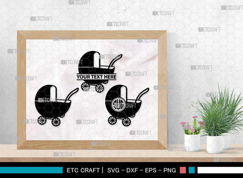 Baby Carriage SVG Bundle, Baby Carriage Silhouette, Pram Svg, Stroller Svg, Pramette Svg, Baby Buggy Svg, Baby Stroller Svg, Baby Carriage SVG ETC Craft 