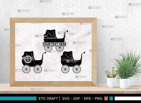 Baby Carriage SVG Bundle, Baby Carriage Silhouette, Pram Svg, Stroller Svg, Pramette Svg, Baby Buggy Svg, Baby Stroller Svg, Baby Carriage SVG ETC Craft 