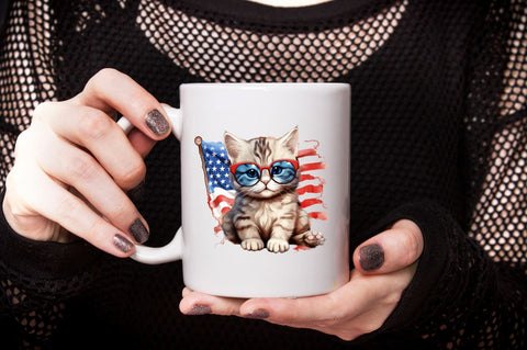 Baby Cat Independence Day Sublimation Bundle Sublimation Designangry 