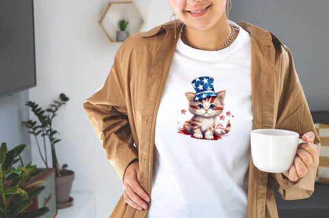 Baby Cat Independence Day Sublimation Bundle Sublimation Designangry 