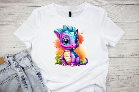 Baby Colorful Dinosaur Sublimation Bundle Sublimation Designangry 