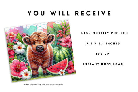 Baby Cow Mouse Pad - Highland Cow Mousepad Sublimation Sublimation BijouBay 