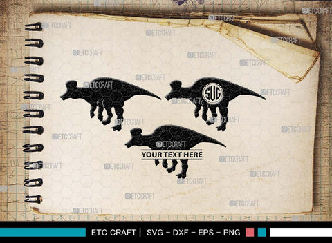 Baby Dinosaur Monogram, Baby Dinosaur Silhouette, Baby Dinosaur SVG, Kids Dinosaur Svg, T-rex Svg, Dino Svg, Cute Dinosaur Svg, SB00553 SVG ETC Craft 