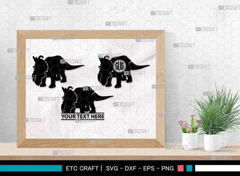 Baby Dinosaur Monogram, Baby Dinosaur Silhouette, Baby Dinosaur SVG, Kids Dinosaur Svg, T-rex Svg, Dino Svg, Cute Dinosaur Svg, SB00553 SVG ETC Craft 