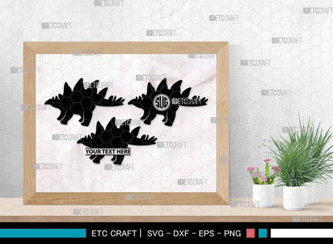 Baby Dinosaur Monogram, Baby Dinosaur Silhouette, Baby Dinosaur SVG, Kids Dinosaur Svg, T-rex Svg, Dino Svg, Cute Dinosaur Svg, SB00553 SVG ETC Craft 