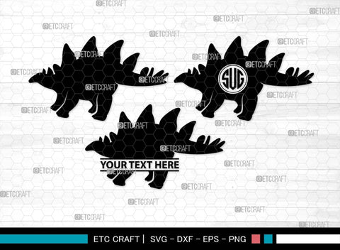 Baby Dinosaur Monogram, Baby Dinosaur Silhouette, Baby Dinosaur SVG, Kids Dinosaur Svg, T-rex Svg, Dino Svg, Cute Dinosaur Svg, SB00553 SVG ETC Craft 