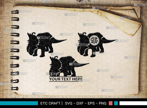 Baby Dinosaur Monogram, Baby Dinosaur Silhouette, Baby Dinosaur SVG, Kids Dinosaur Svg, T-rex Svg, Dino Svg, Cute Dinosaur Svg, SB00553 SVG ETC Craft 