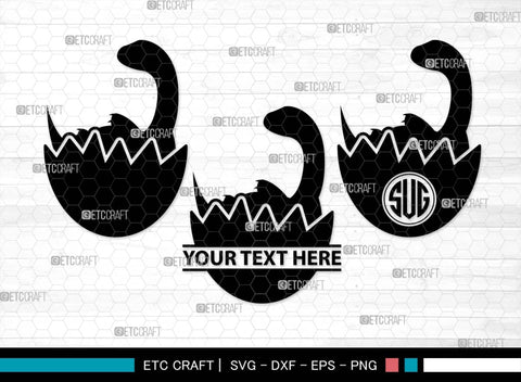 Baby Dinosaur Monogram, Baby Dinosaur Silhouette, Baby Dinosaur SVG, Kids Dinosaur Svg, T-rex Svg, Dino Svg, Cute Dinosaur Svg, SB00553 SVG ETC Craft 