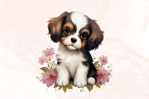 Baby Dog Watercolor Sublimation Clipart Bundle Sublimation Designangry 