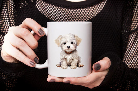 Baby Dog Watercolor Sublimation Clipart Bundle Sublimation Designangry 