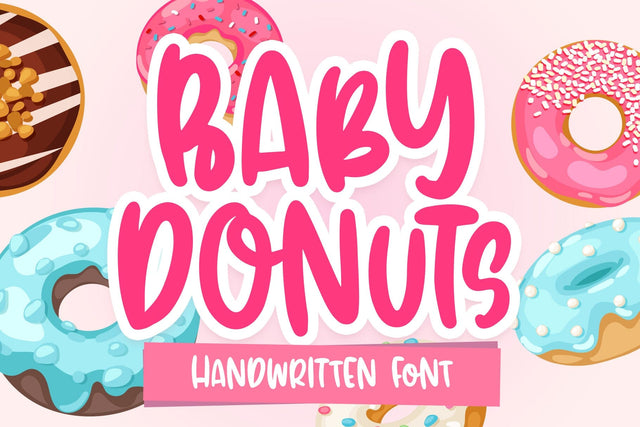 Baby Donut Font Dm Letter Studio 