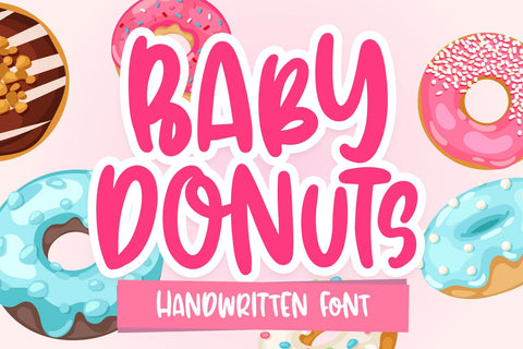 Baby Donut Font Dm Letter Studio 