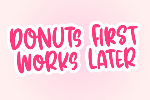 Baby Donut Font Dm Letter Studio 