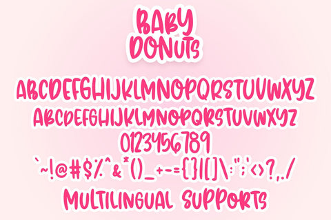 Baby Donut Font Dm Letter Studio 