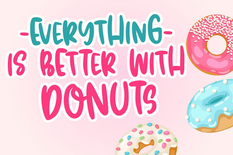 Baby Donut Font Dm Letter Studio 