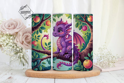 Baby Dragon 20oz Tumbler Wrap Sublimation sassyprint 