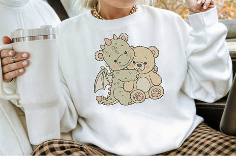 Baby Dragon Teddy Bear Embroidery Embroidery/Applique DESIGNS designartist 