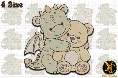 Baby Dragon Teddy Bear Embroidery Embroidery/Applique DESIGNS designartist 