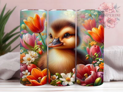 Baby Duck Cute 20oz Tumbler, Cute Gift, Sublimation Wrap, Animal Mug, 20oz Tumbler Design, Baby Duck Art, Farm Theme Sublimation Li Zamperini 
