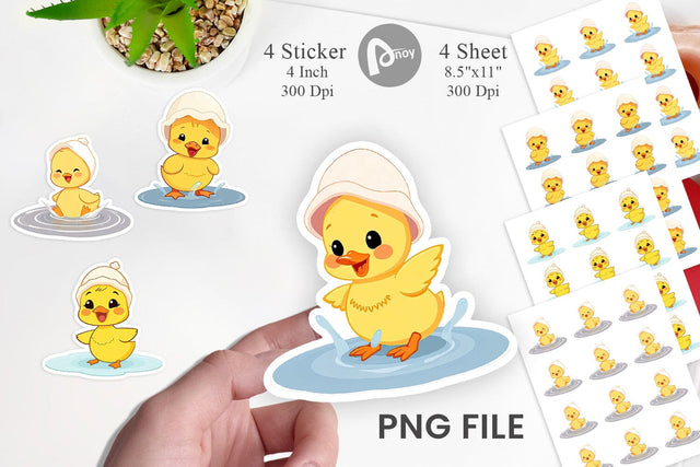 Baby Duck Sticker Sublimation artnoy 