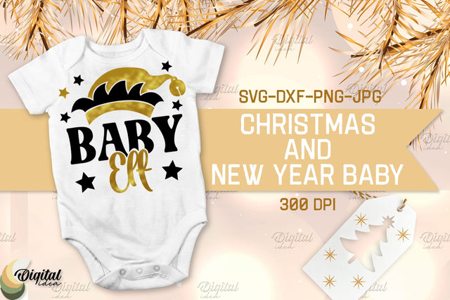 Baby Elf. Christmas And New Year Baby. Design SVG SVG Evgenyia Guschina 