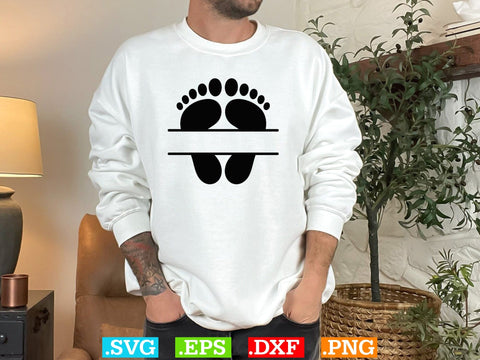 Baby Foot Svg, Baby Feet with Hearts svg SVG Creativeart88 