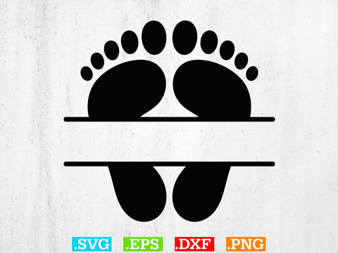 Baby Foot Svg, Baby Feet with Hearts svg SVG Creativeart88 